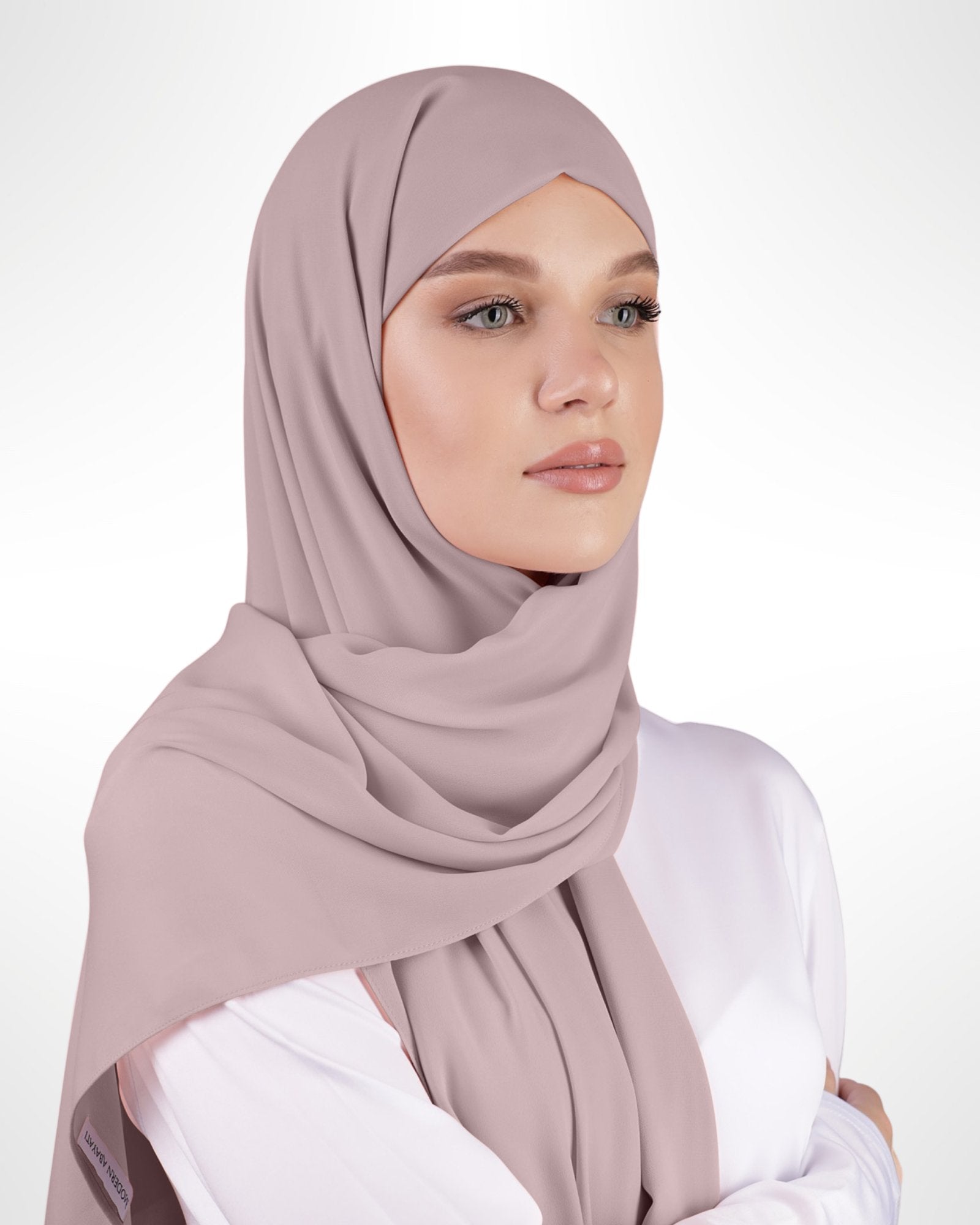 Premium Chiffon Hijab – Mauve - Modern Abayati