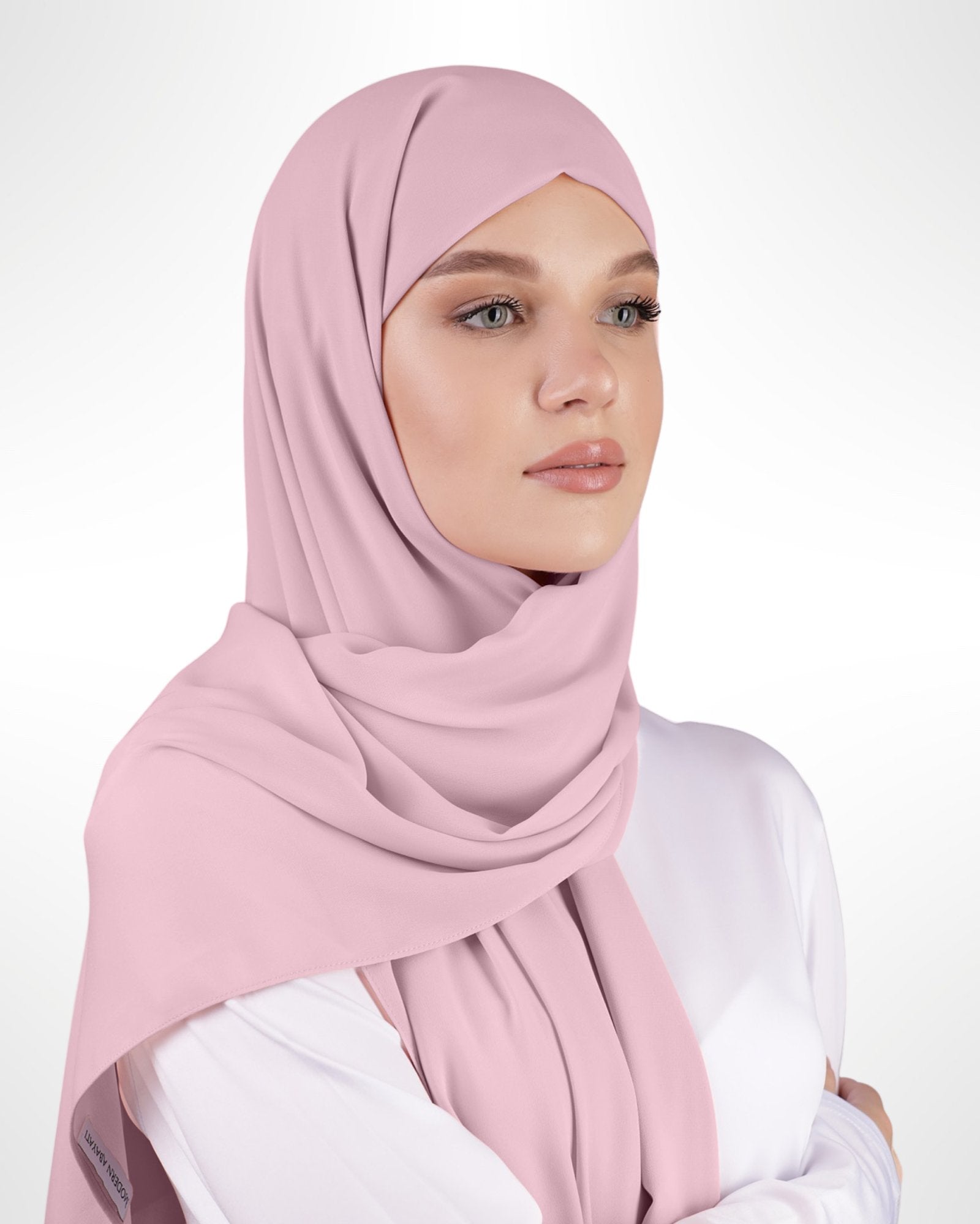 Premium Chiffon Hijab – Faded Pink - Modern Abayati