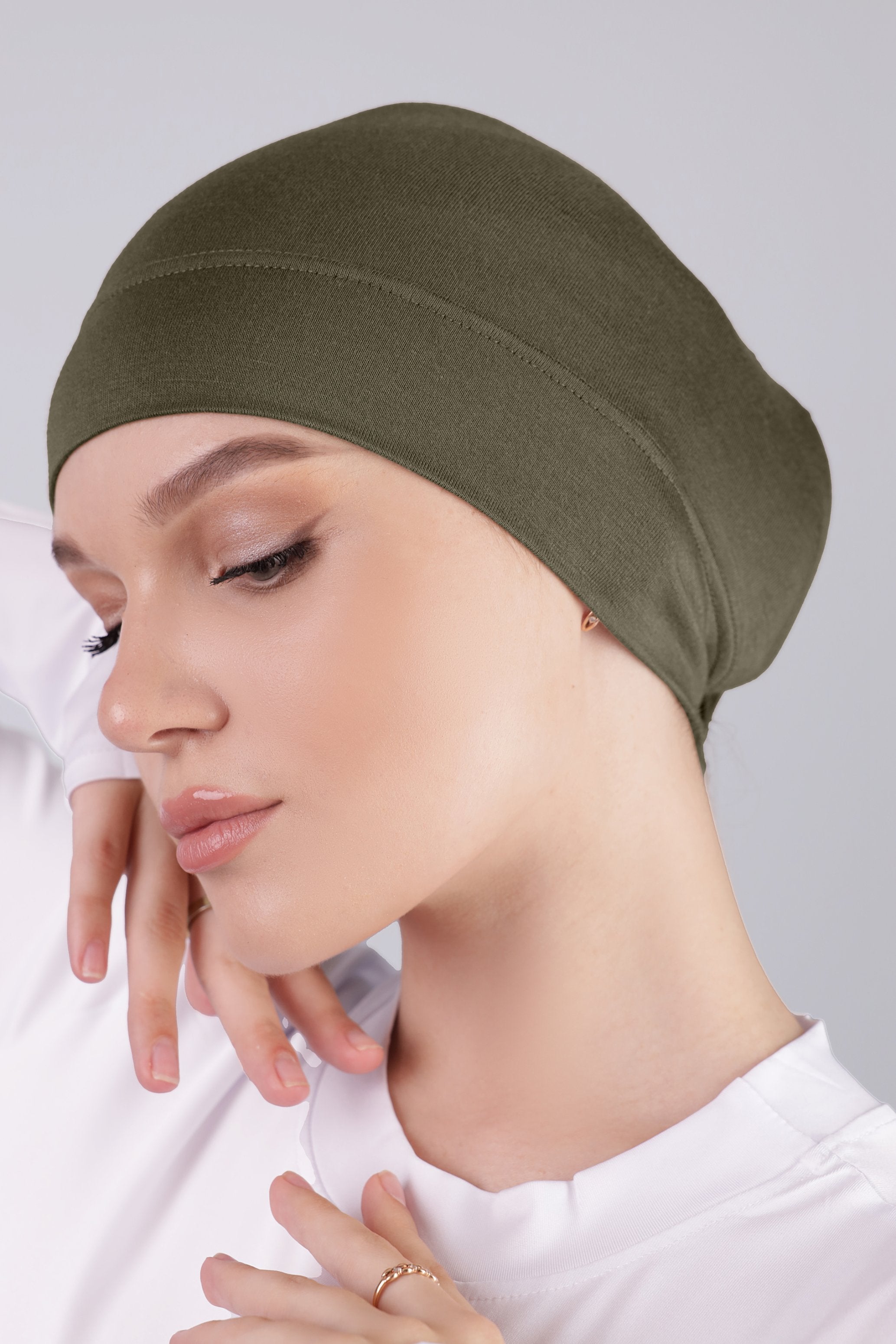 Undercap – Olive Green - Modern Abayati