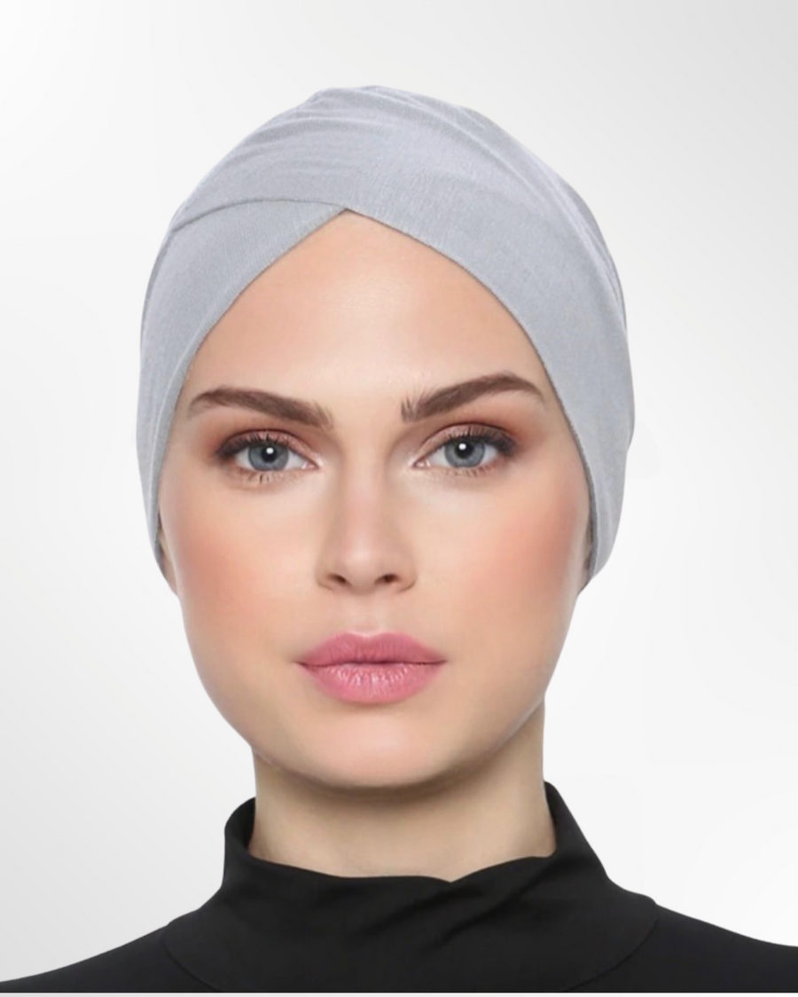 Criss Cross Undercap – Light Grey - Modern Abayati