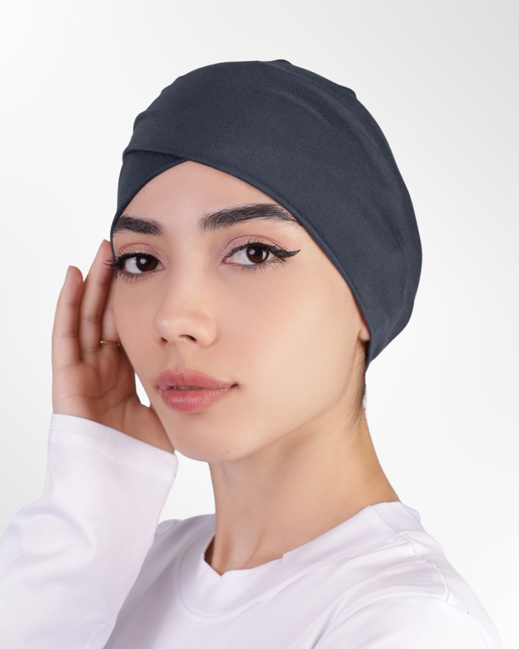 Criss Cross Undercap – Charcoal Grey - Modern Abayati