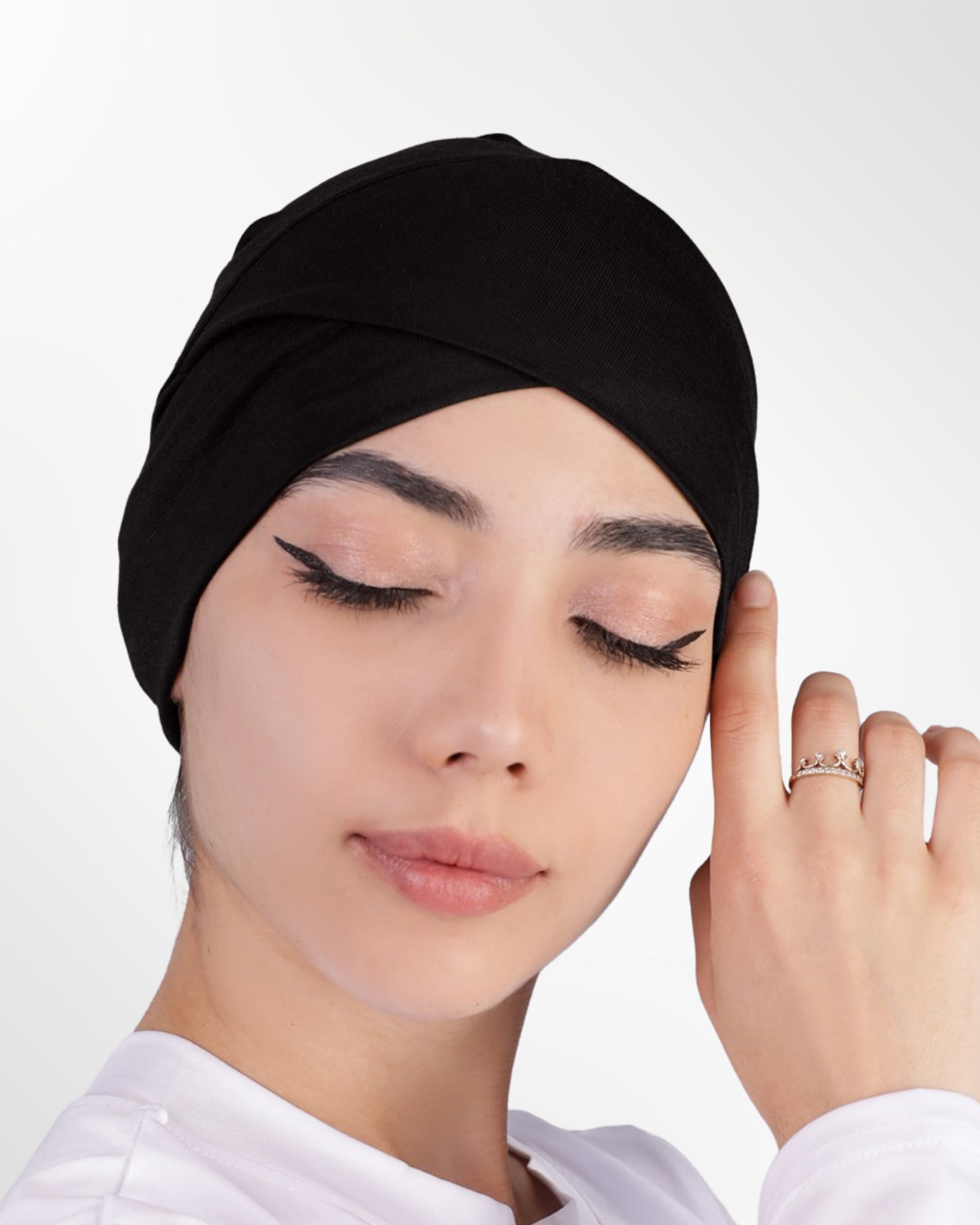 Criss Cross Undercap – Black - Modern Abayati