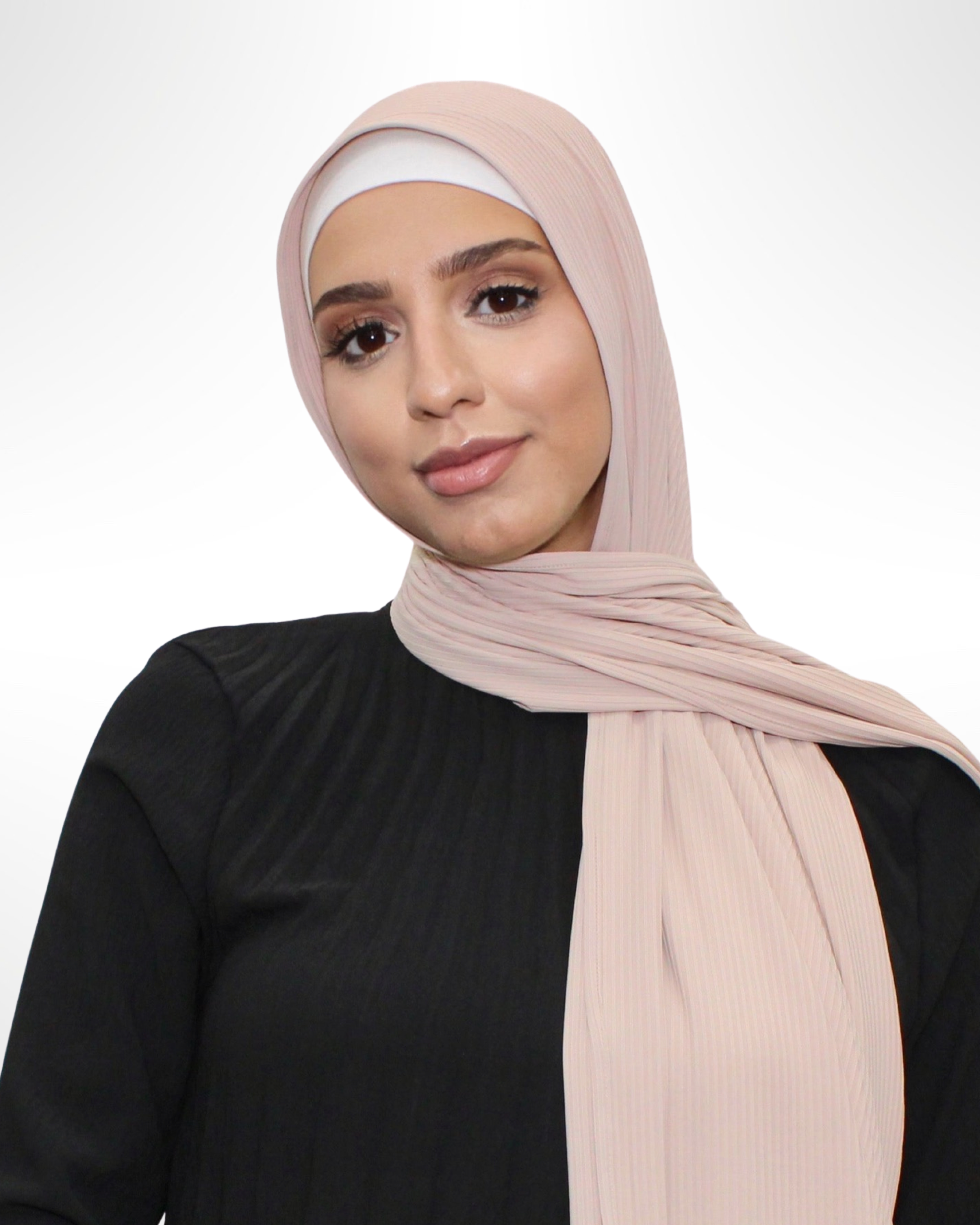 Ribbed Jersey Hijab – Soft Amber - Modern Abayati