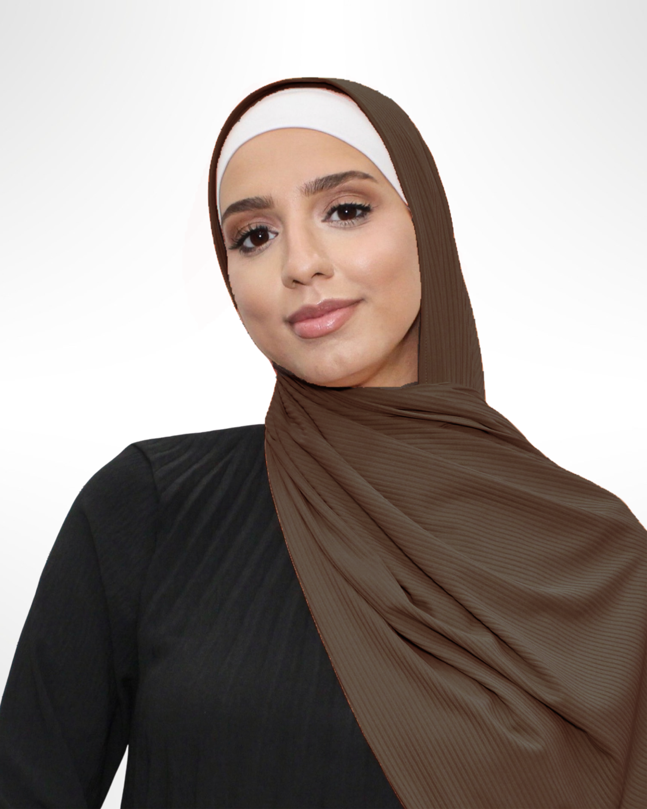 Ribbed Jersey Hijab – Chocolate - Modern Abayati
