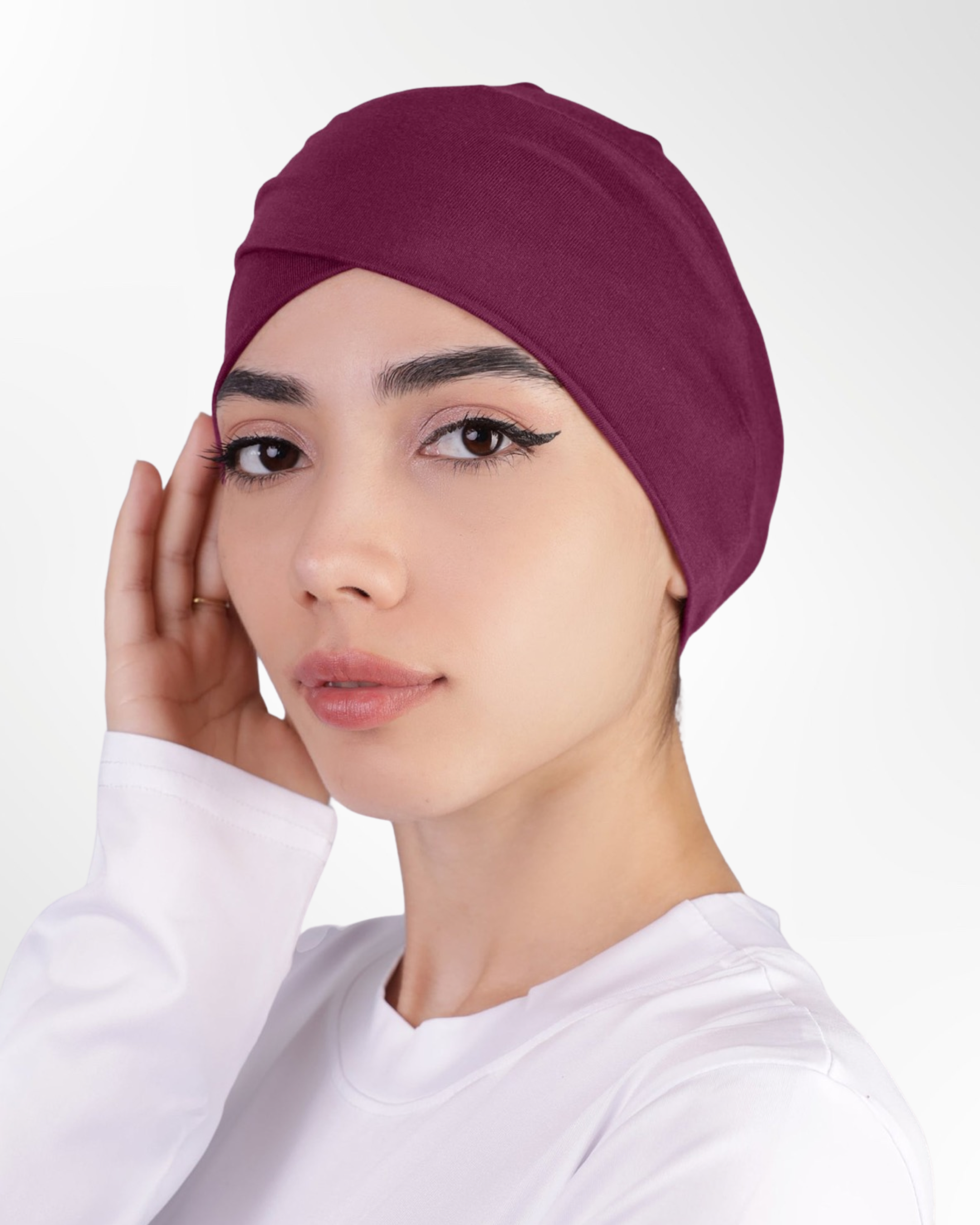 Criss Cross Undercap – Maroon - Modern Abayati