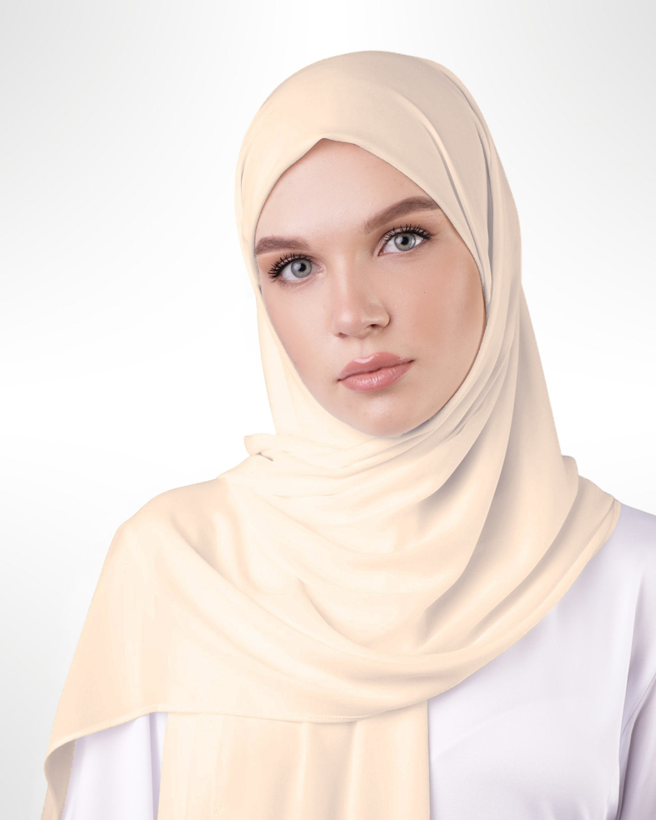 Premium Chiffon Hijab – Vanilla - Modern Abayati