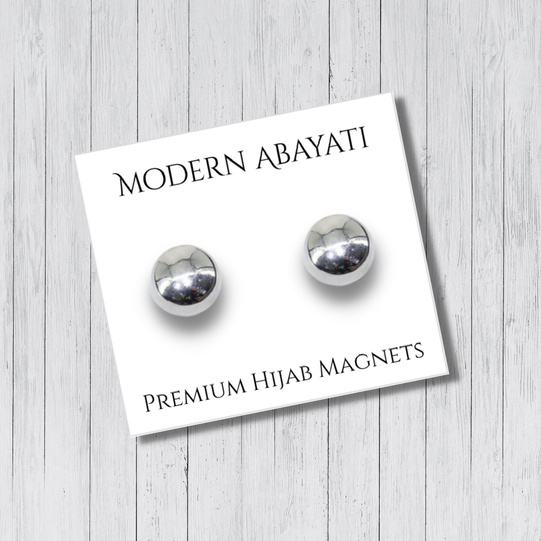 HIJAB MAGNETS - SILVER - Modern Abayati