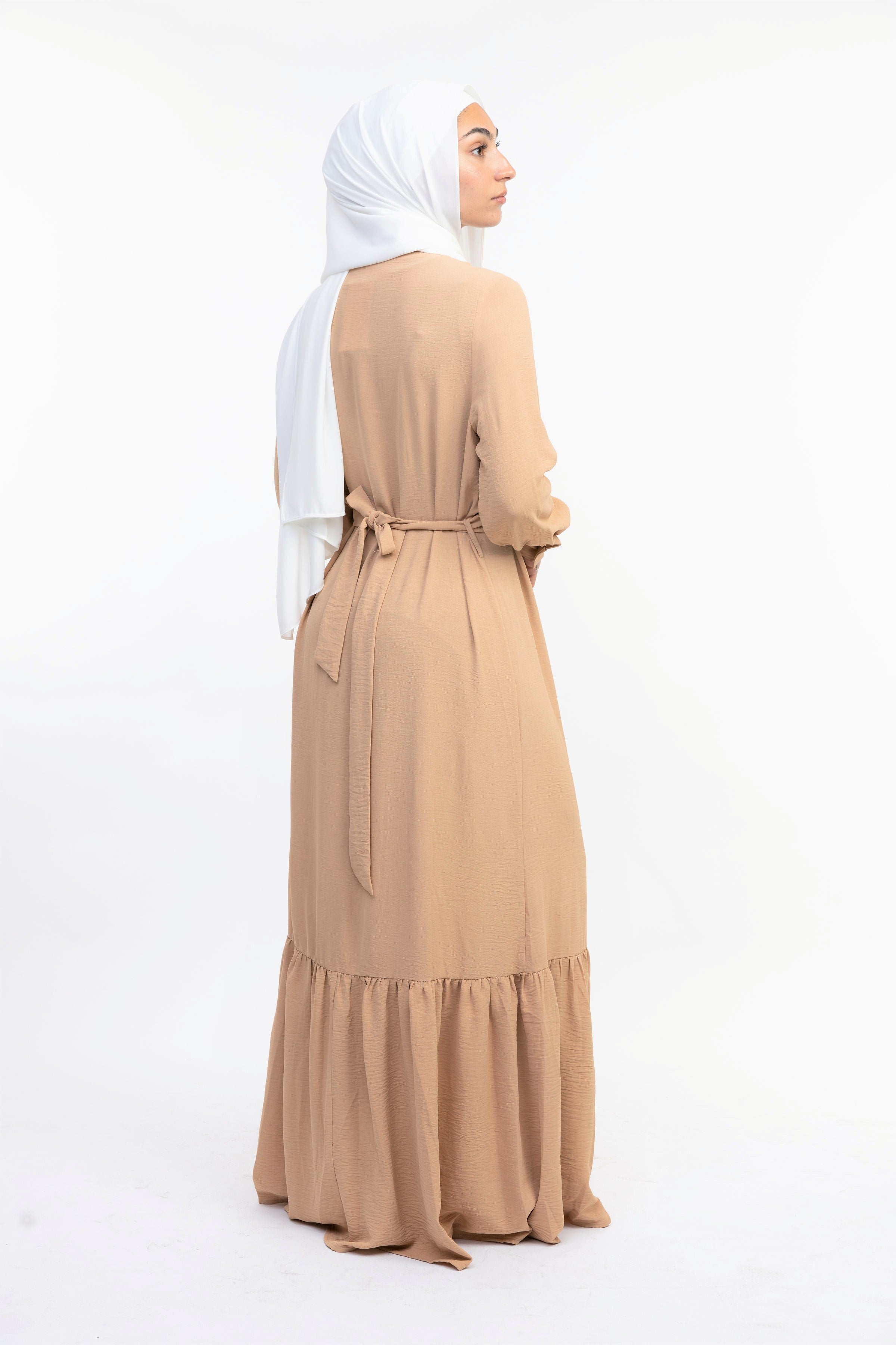 Beige Utility Maxi - Modern Abayati