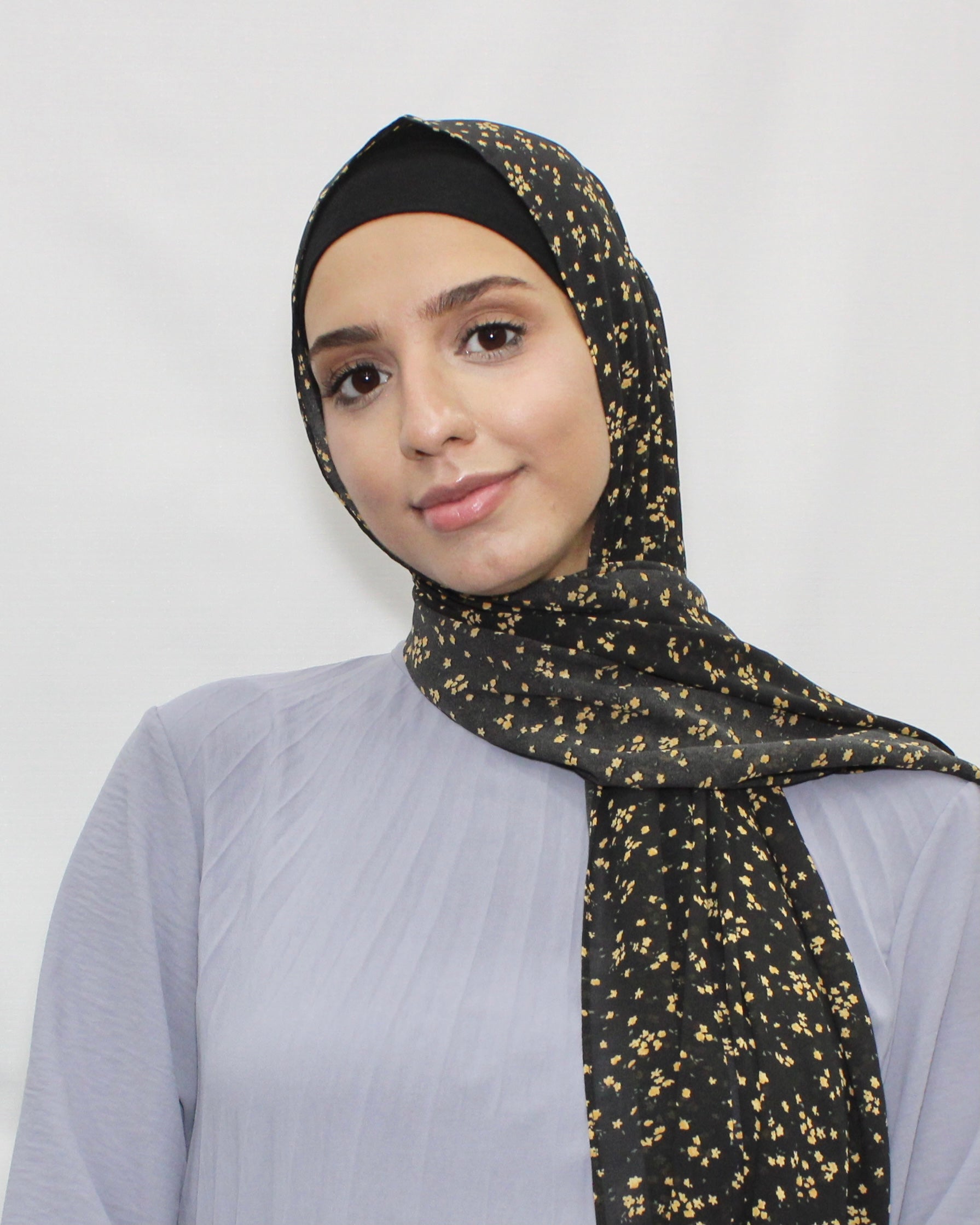 Precious Daylily Chiffon Hijab - Modern Abayati