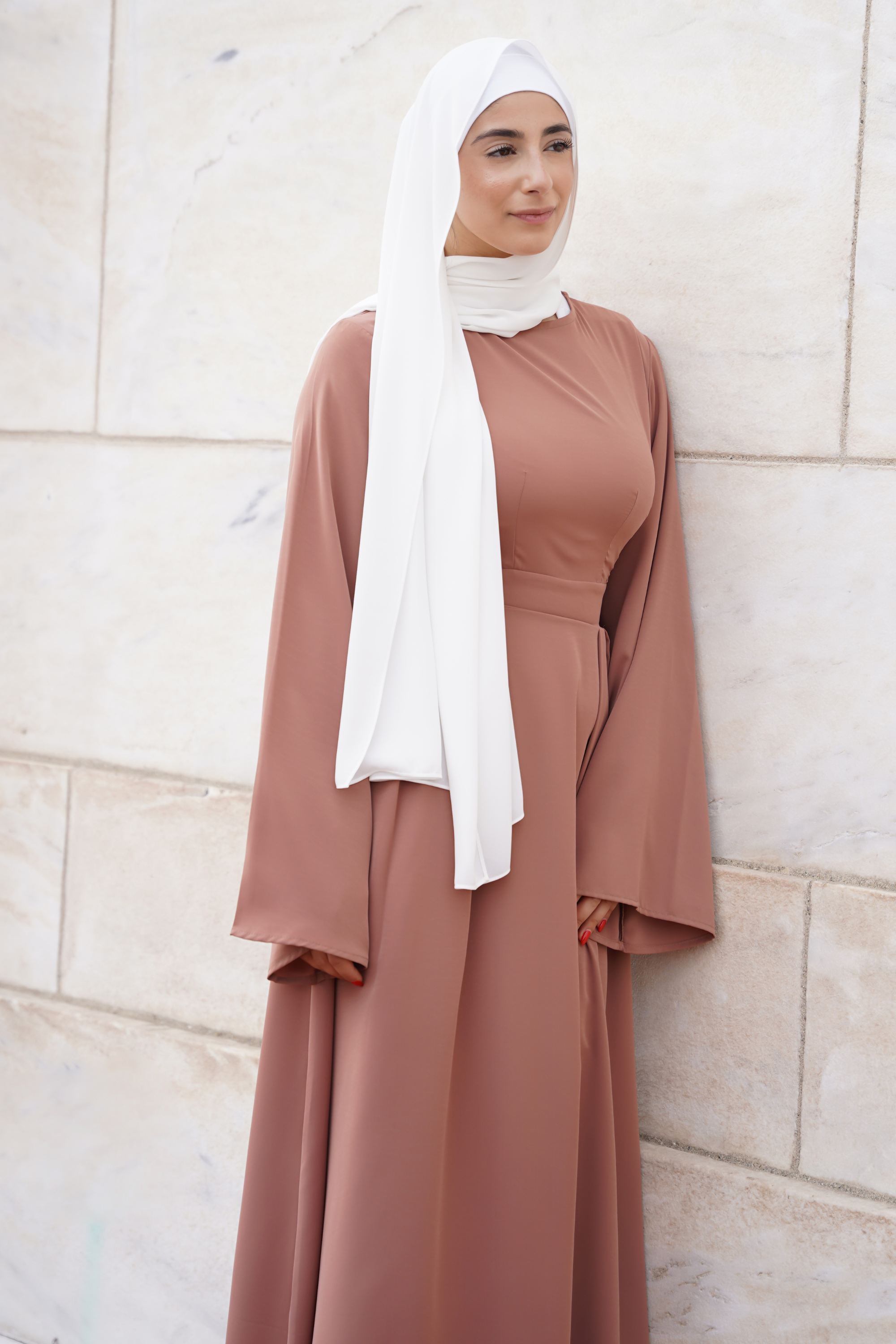 Layla Maxi Gown - Taupe - Modern Abayati