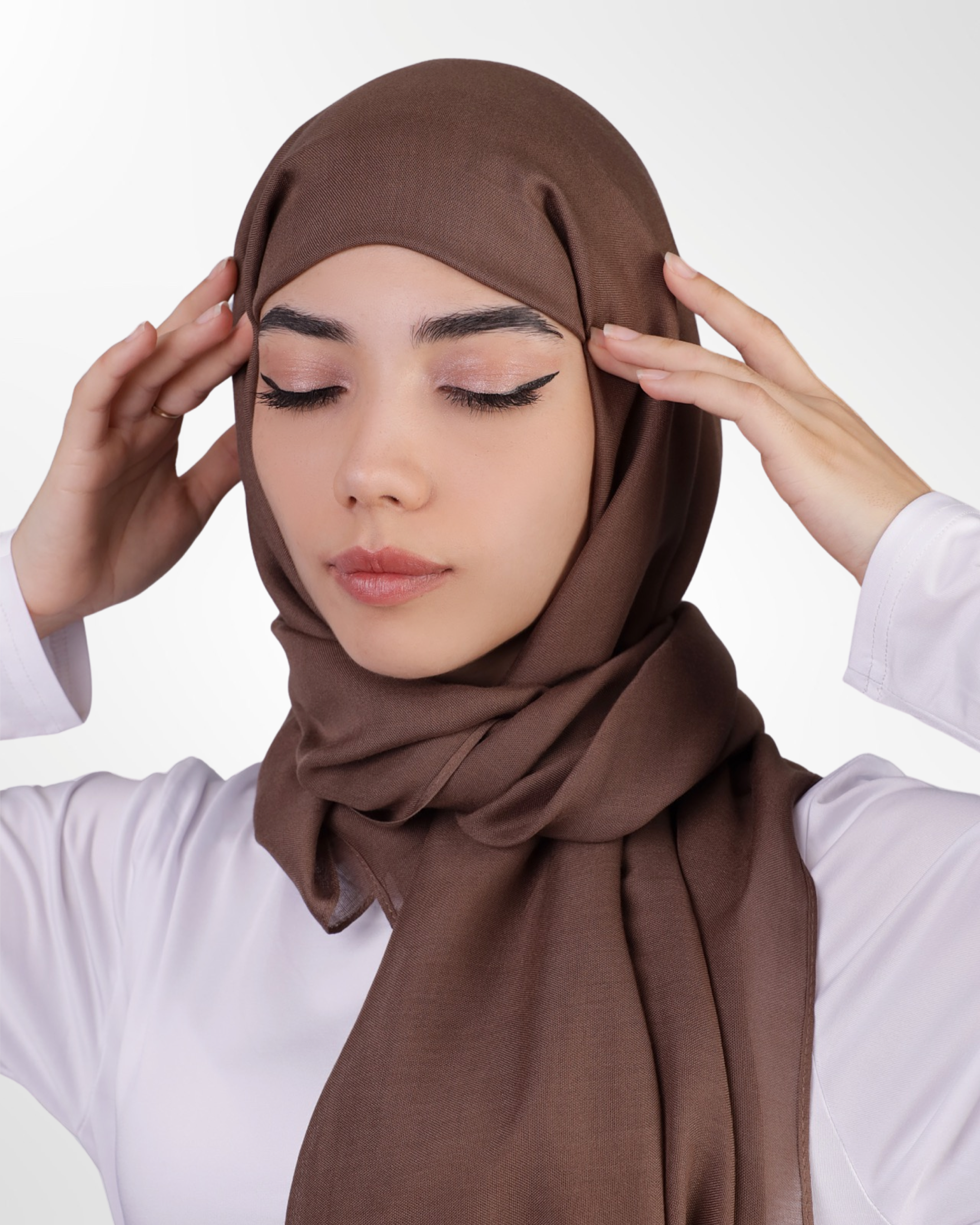 Premium Modal Hijab – Medium Taupe
