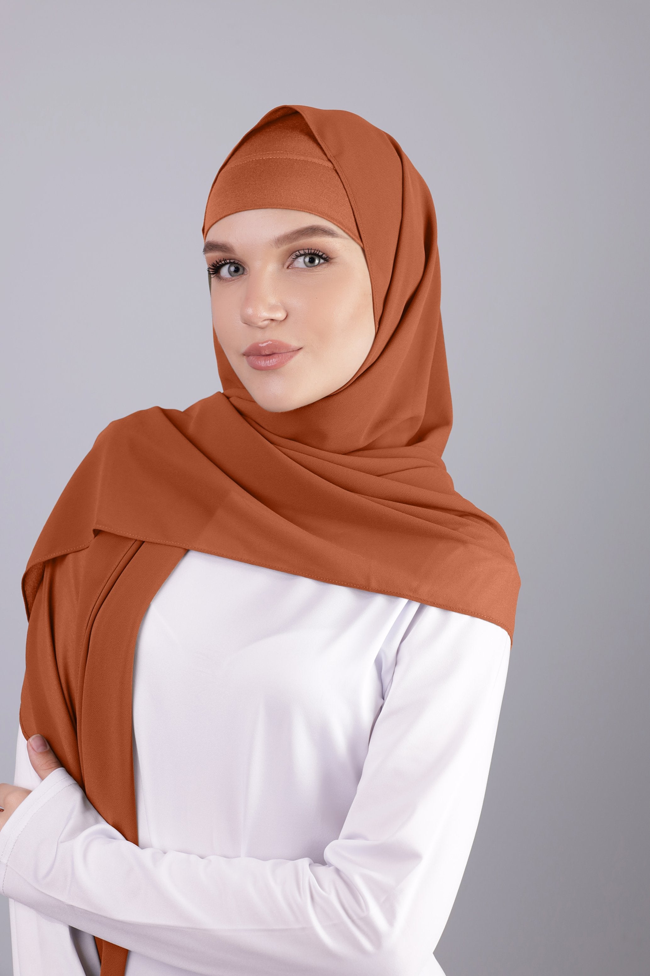 Chiffon Hijab Set – Redwood