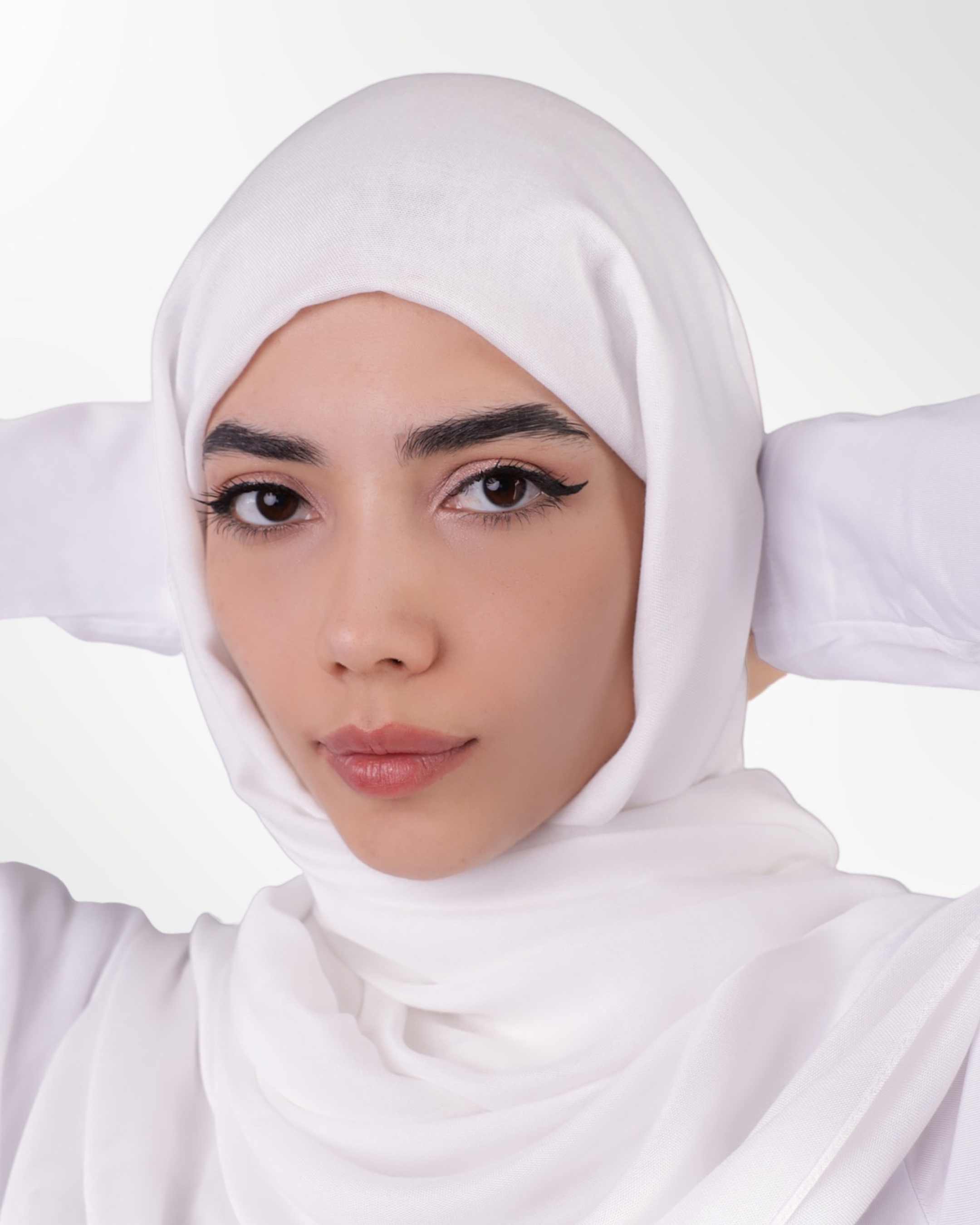 Premium Modal Hijab – White