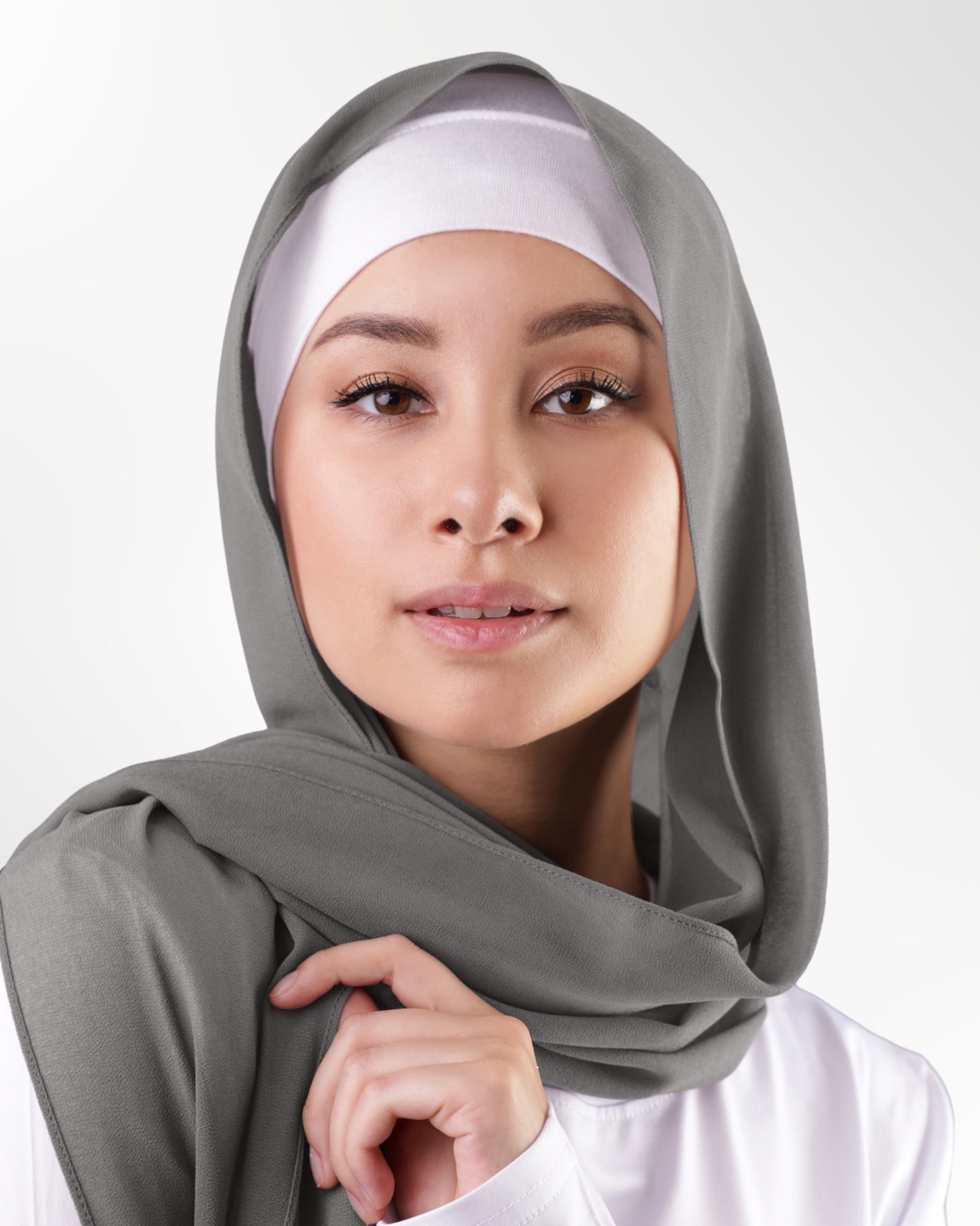 Georgette Chiffon Hijab – Mink - Modern Abayati