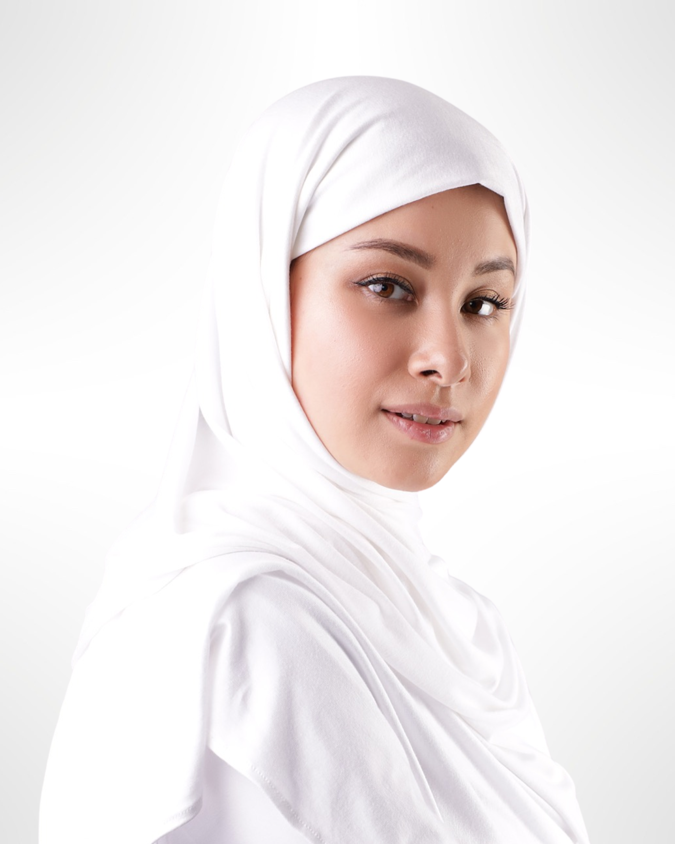 Premium Jersey Hijab – White - Modern Abayati