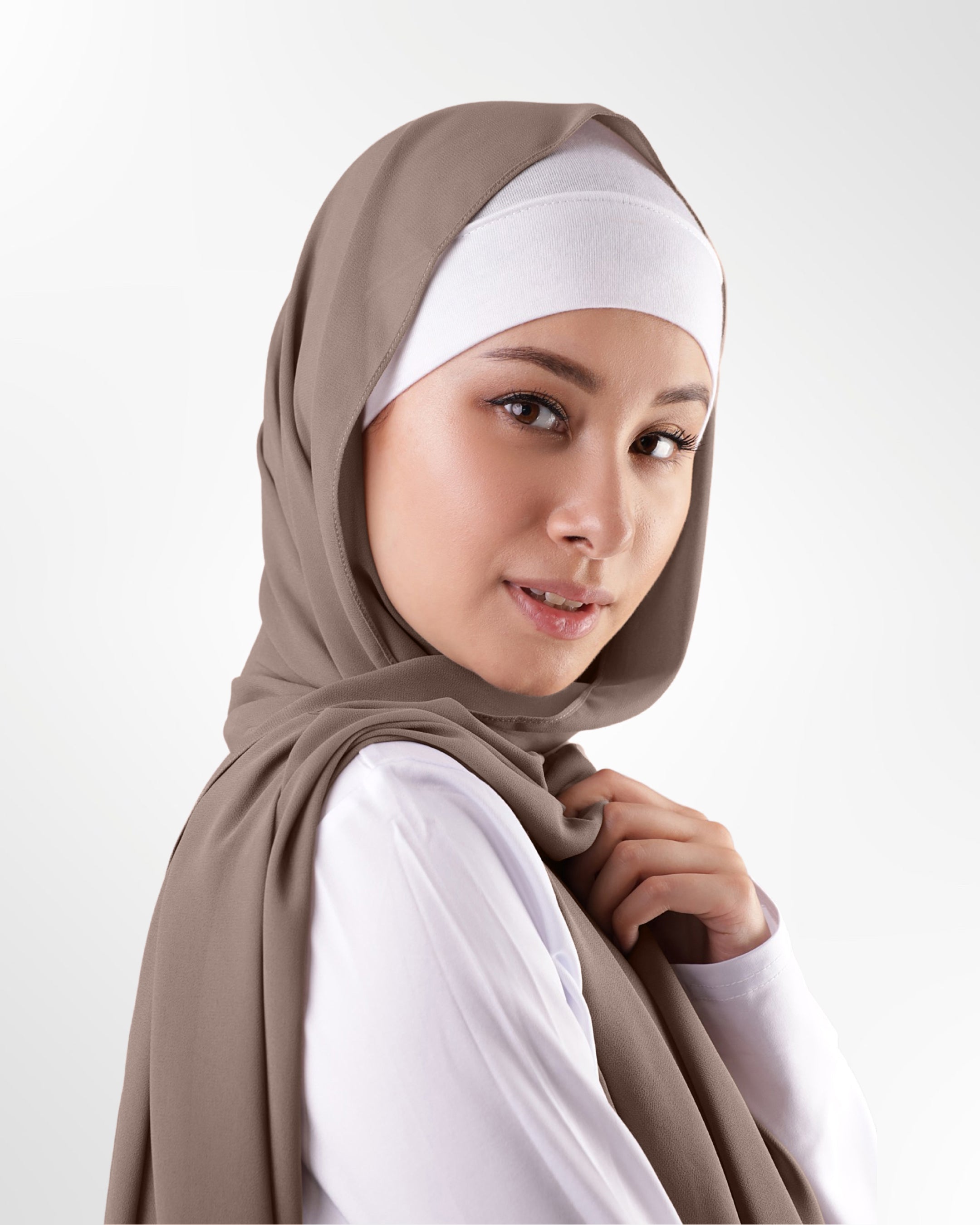 Georgette Chiffon Hijab – Sand Dune - Modern Abayati