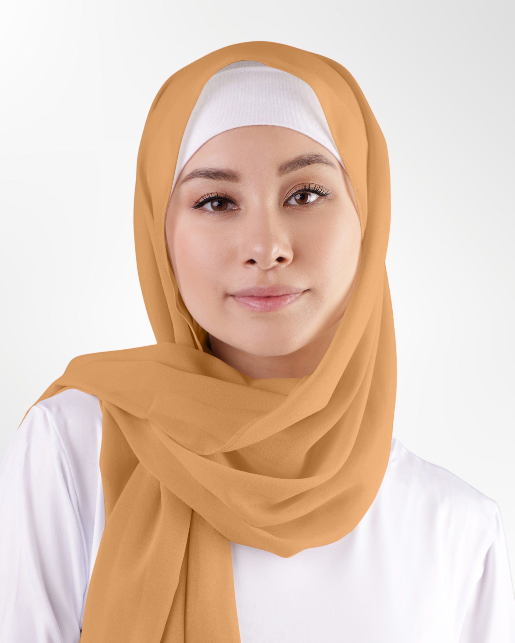 Georgette Chiffon Hijab – Mocha - Modern Abayati