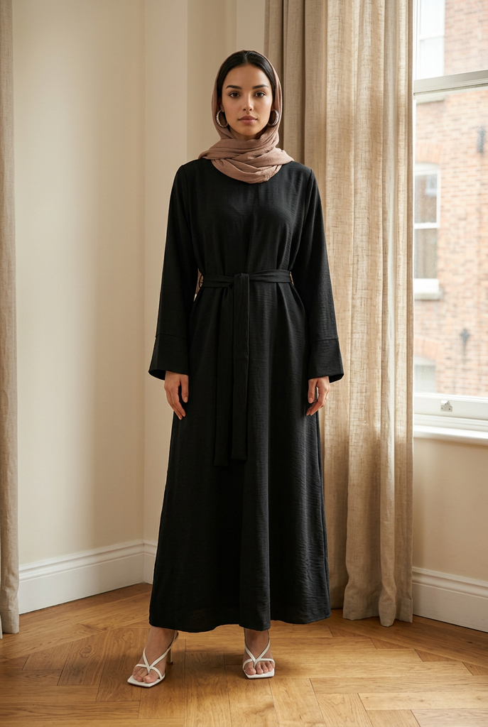 black abaya dress Aya Closed Spot clean or dry Size:31/32 Nursing Friendly Plein Sud 2000s Pink