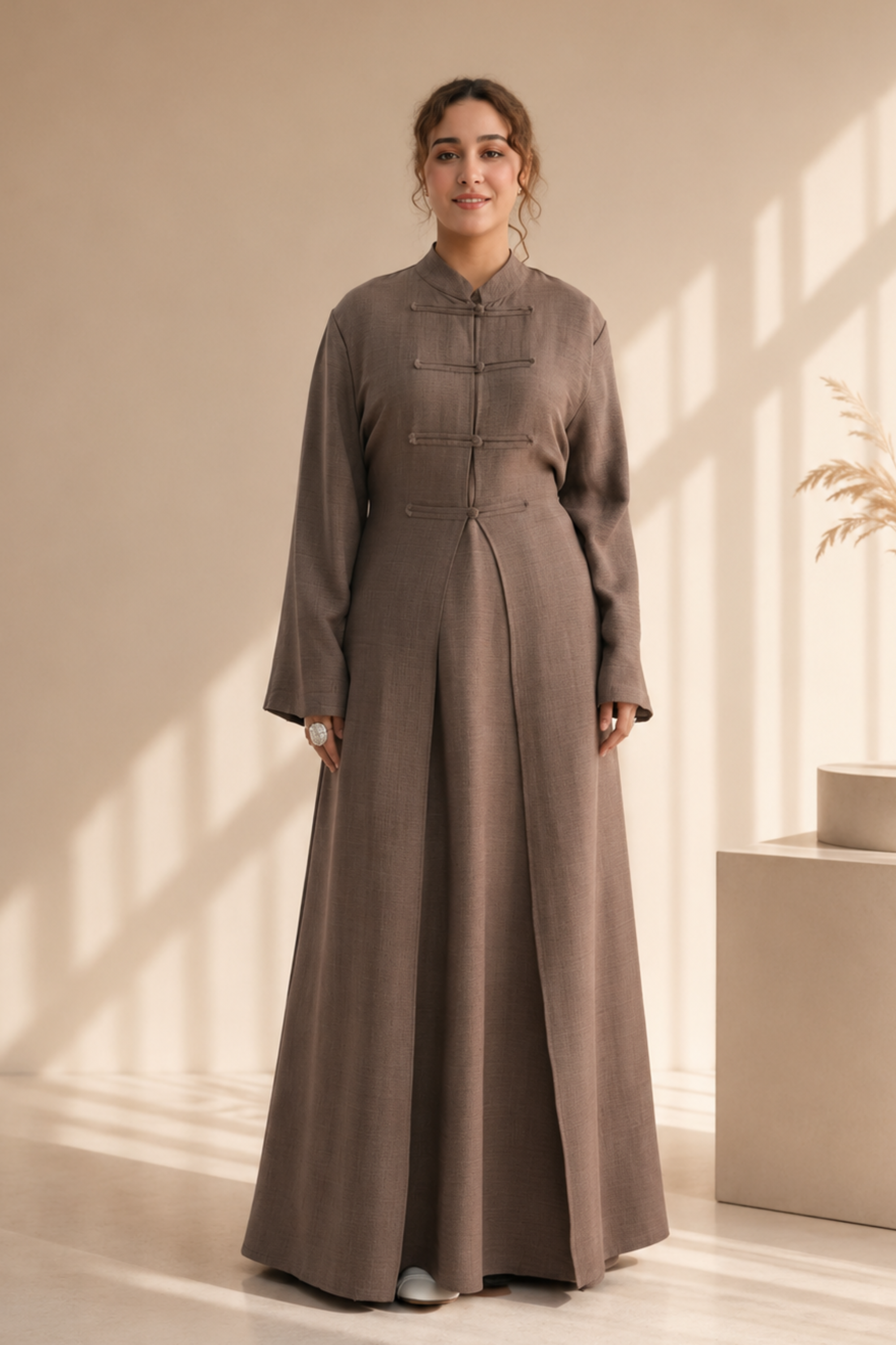 Layal Abaya Set - Mocha - Modern Abayati