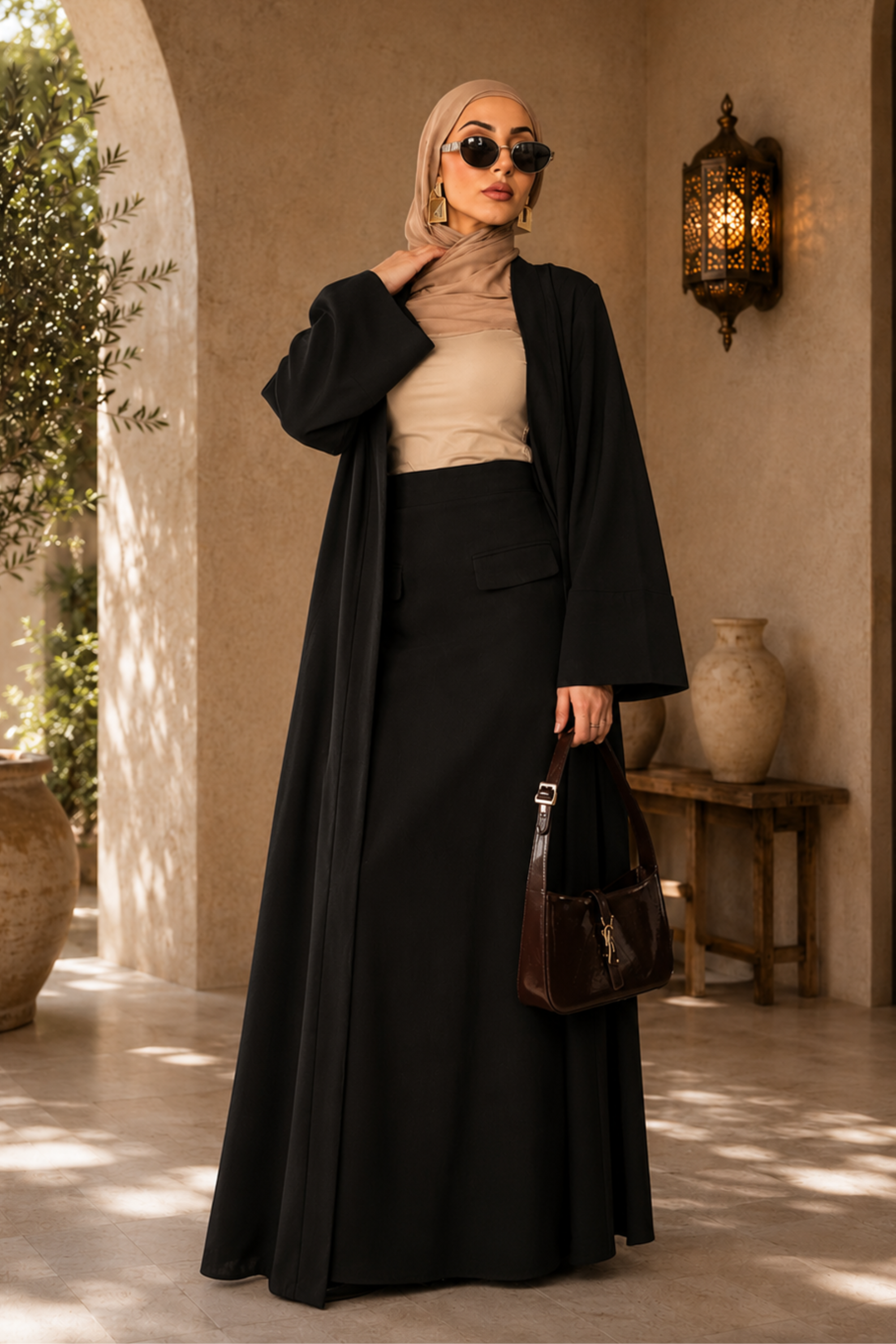 Sereen Abaya Set - Black - Modern Abayati