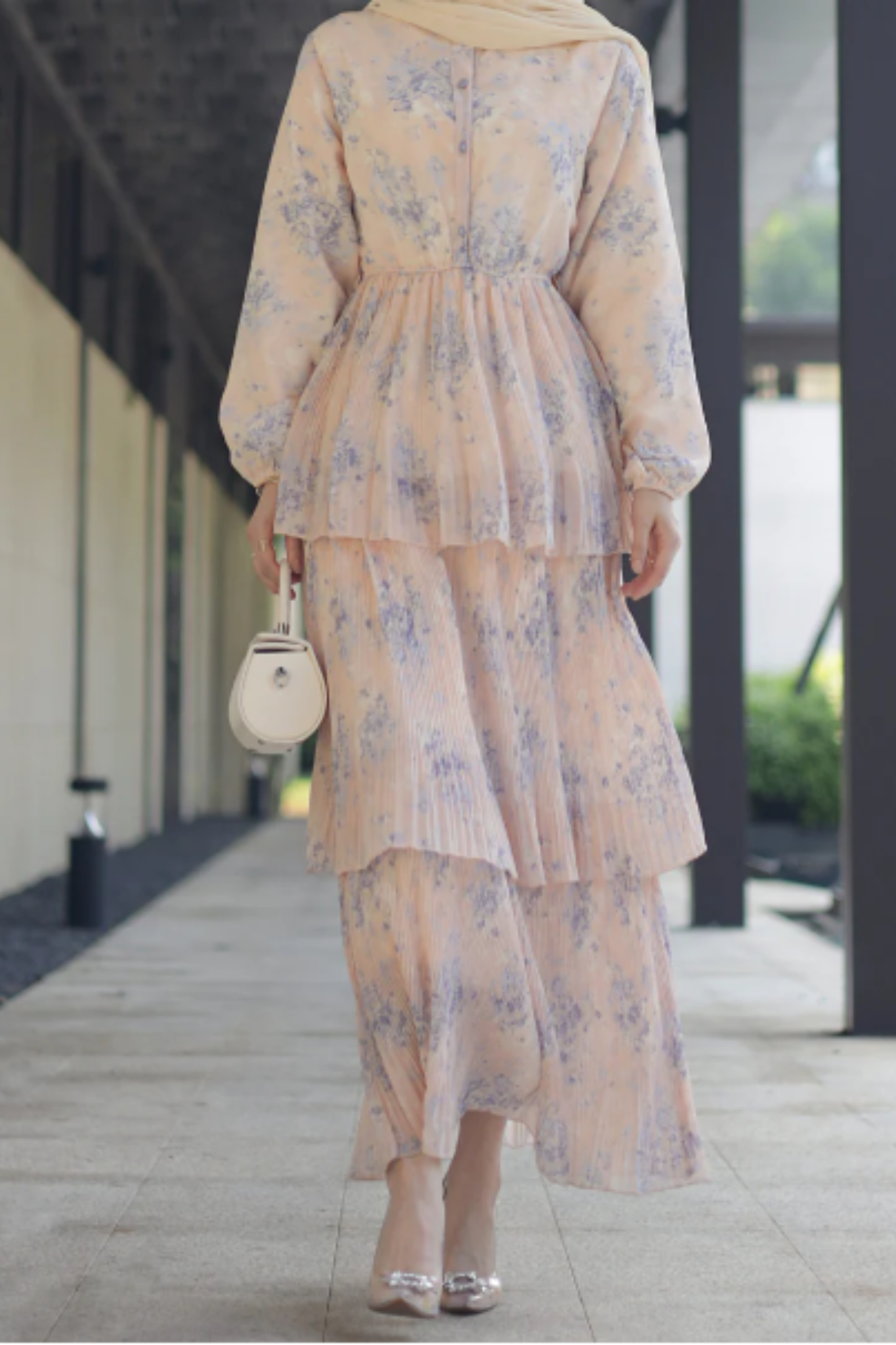 Ava Ruffle Maxi Dress - Serenity Blossoms