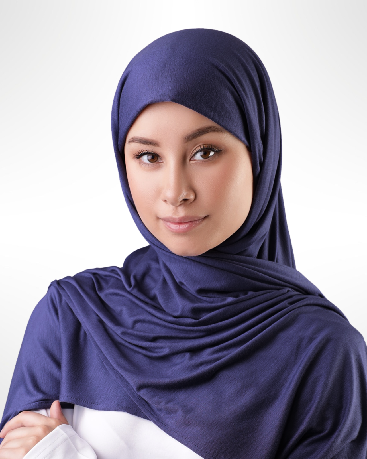 Premium Jersey Hijab – Navy - Modern Abayati