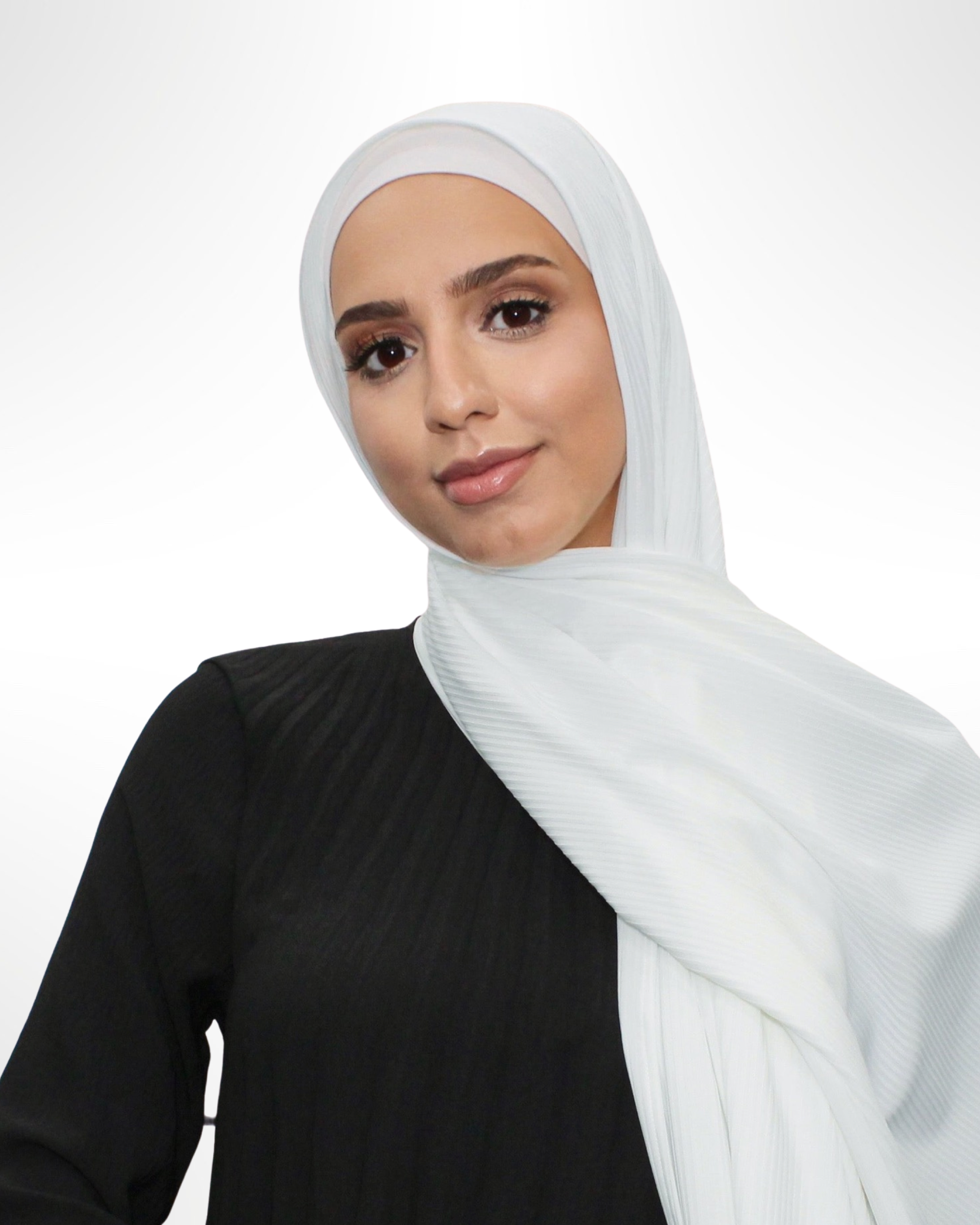 Ribbed Jersey Hijab – Off White - Modern Abayati