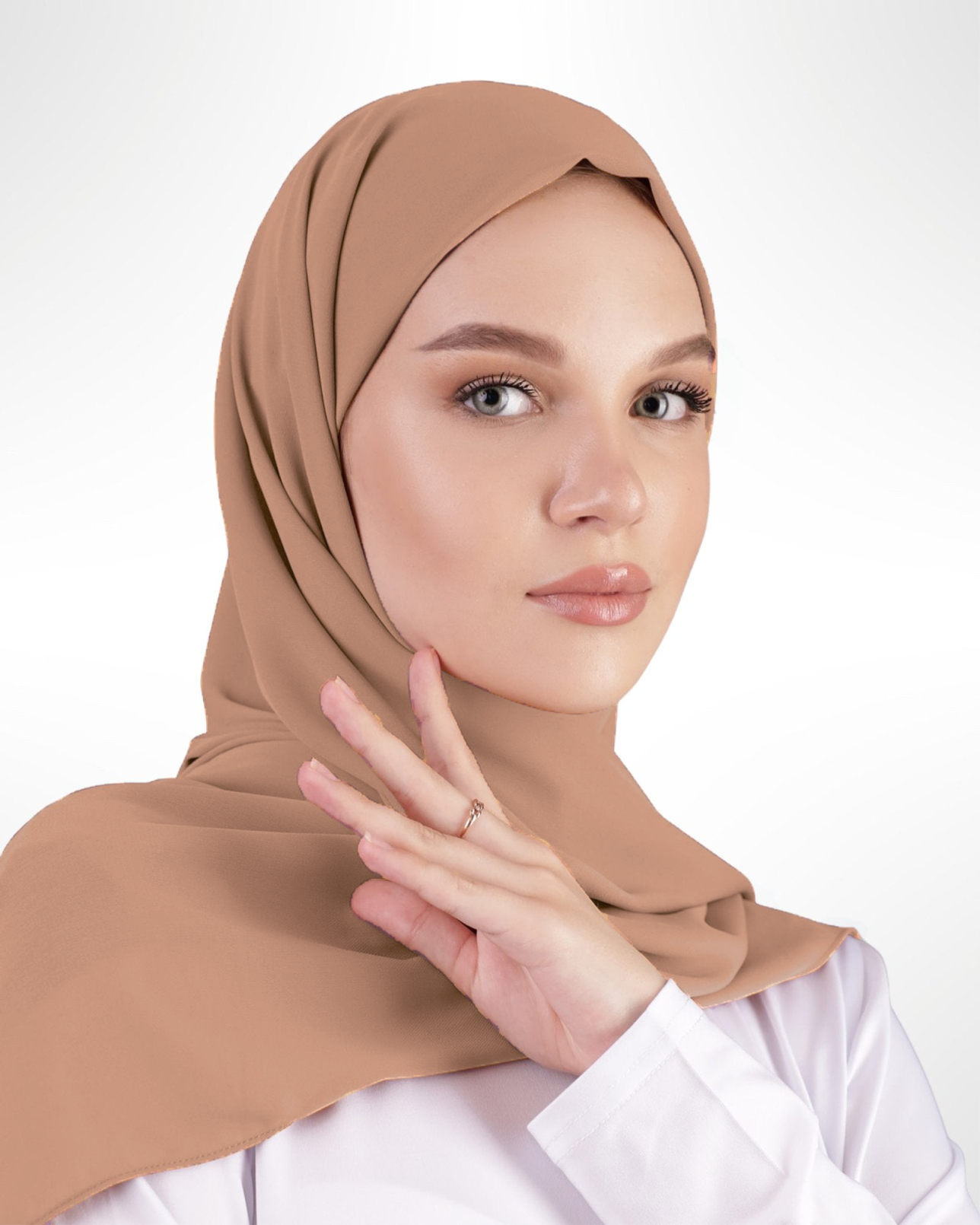 Premium Chiffon Hijab – Mocha - Modern Abayati