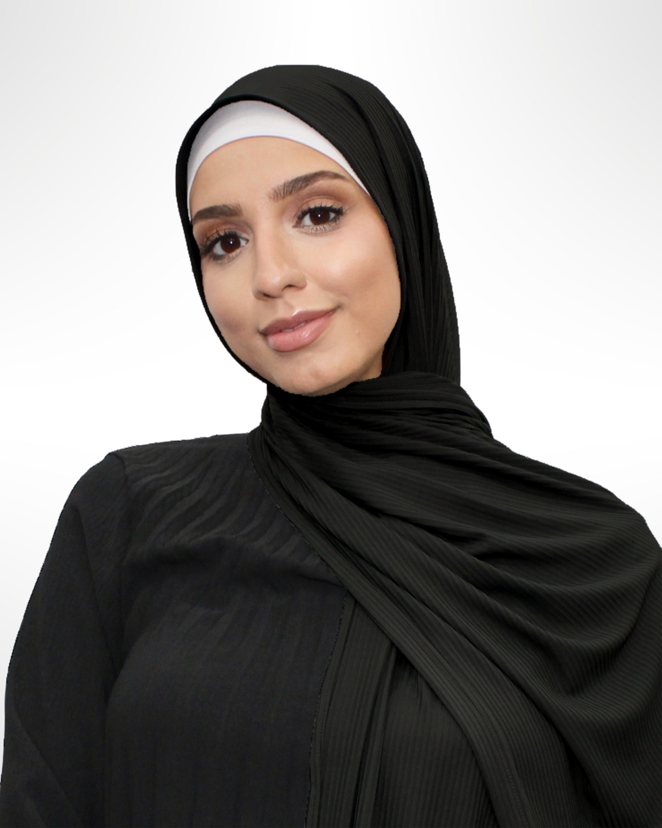 Ribbed Jersey Hijab – Black - Modern Abayati
