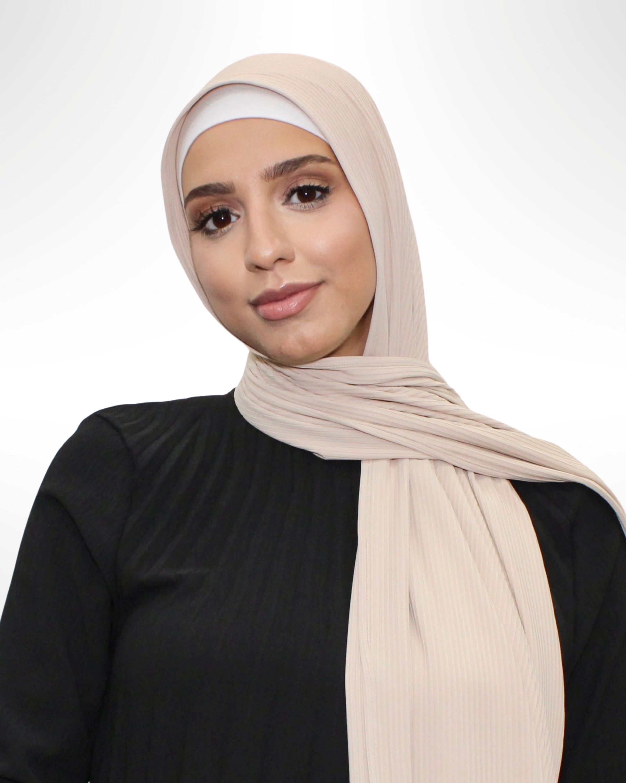 Ribbed Jersey Hijab – Mink - Modern Abayati