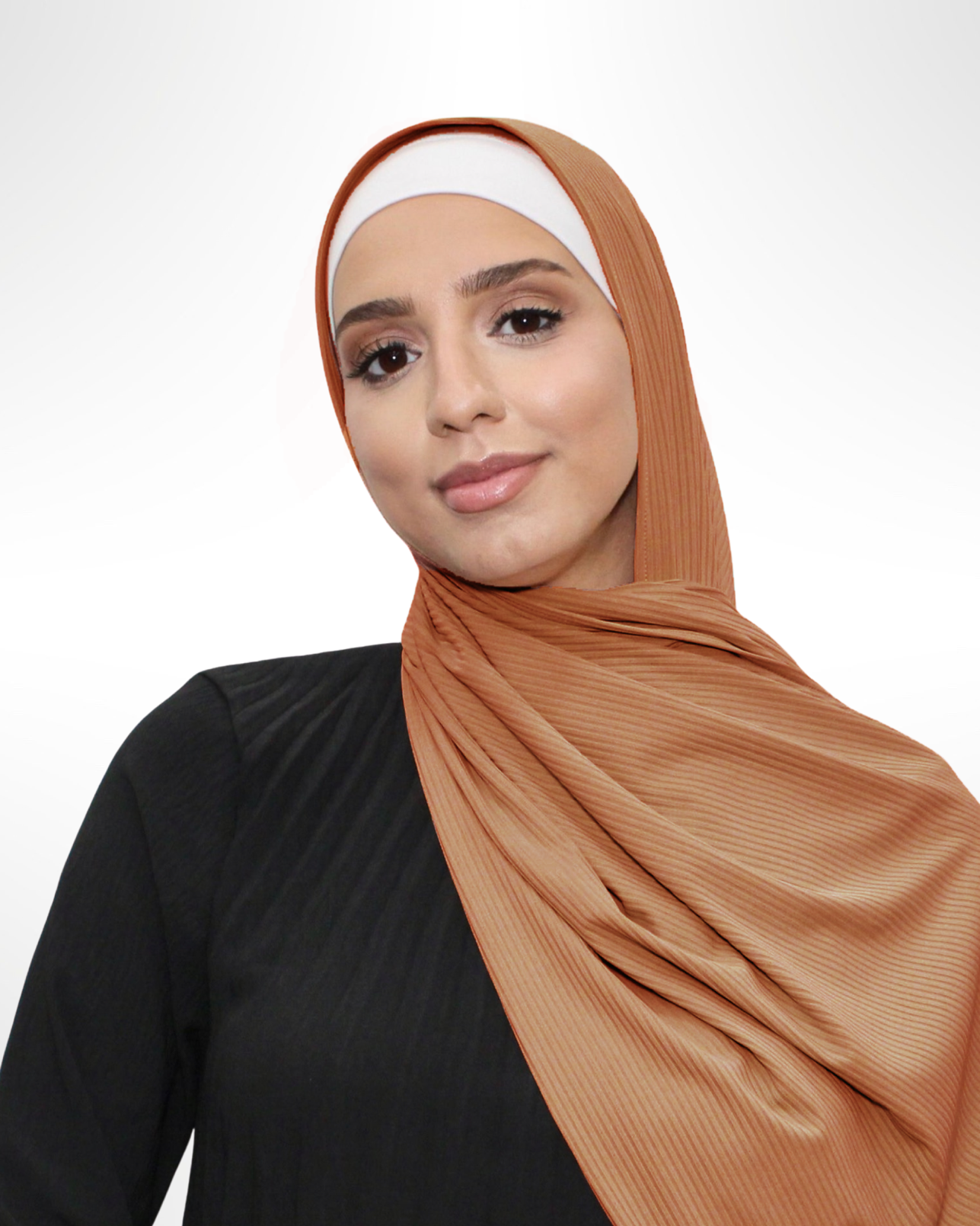 Ribbed Jersey Hijab – Otter Brown - Modern Abayati