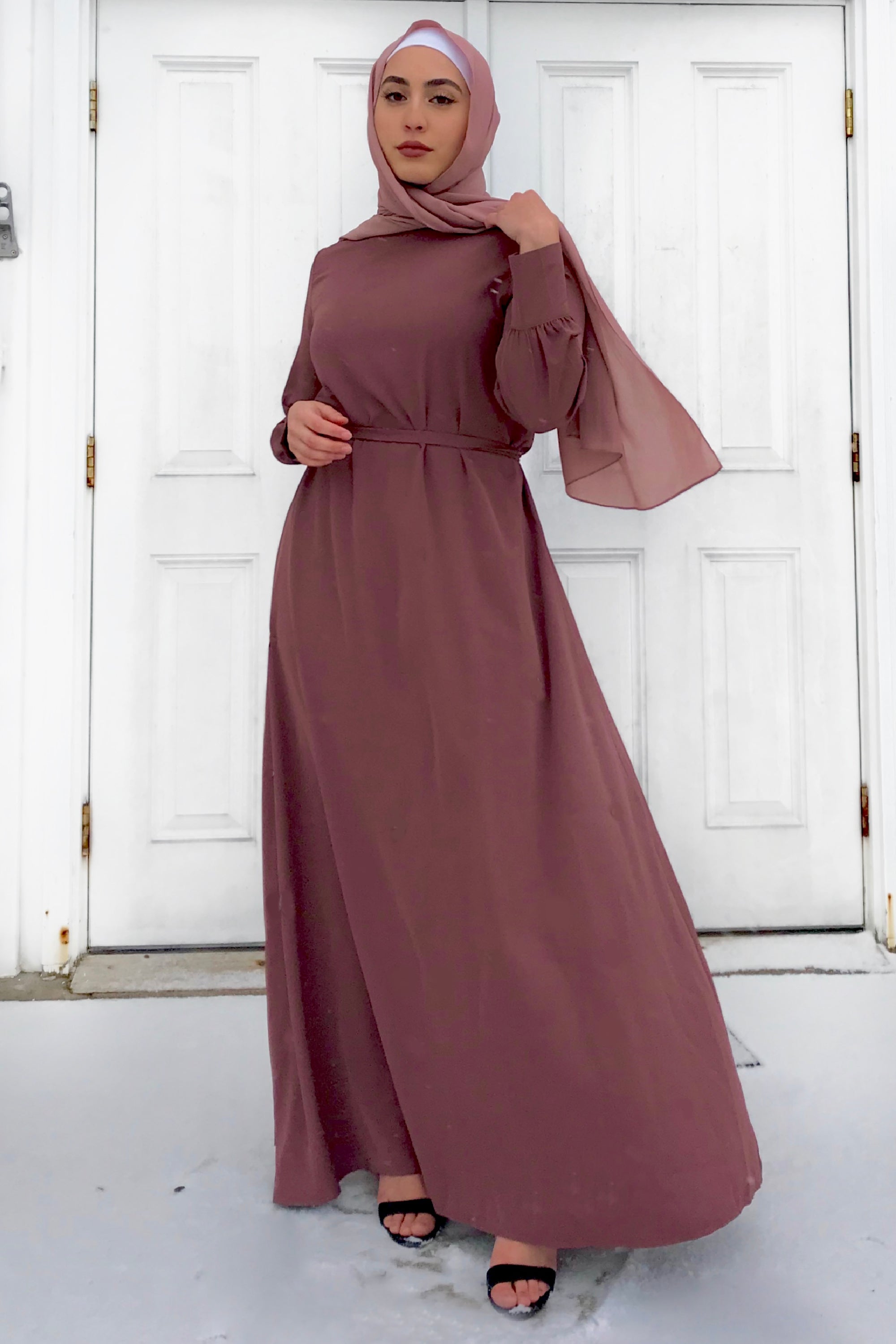 Rosewood Plain Maxi Dress - Modern Abayati