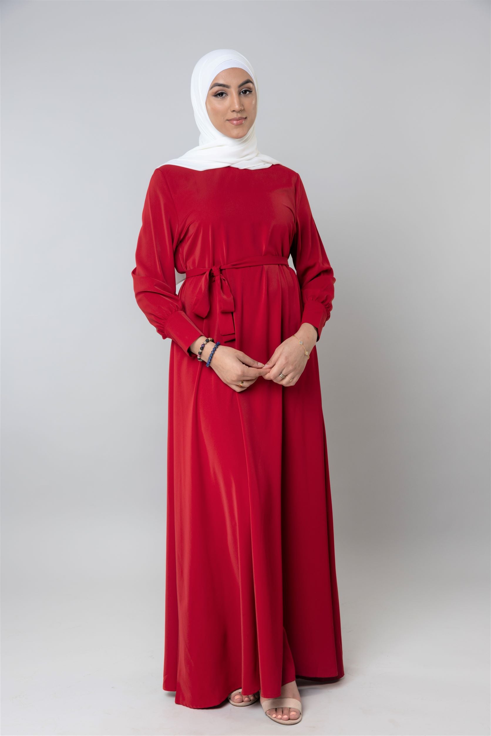 Berry Plain Maxi Dress - Modern Abayati