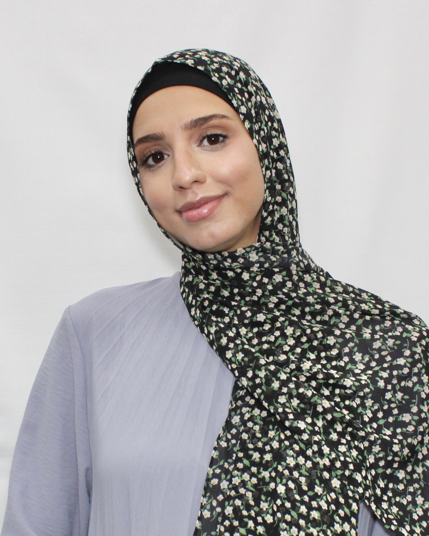 Wonderful Tuberose Floral Hijab - Modern Abayati