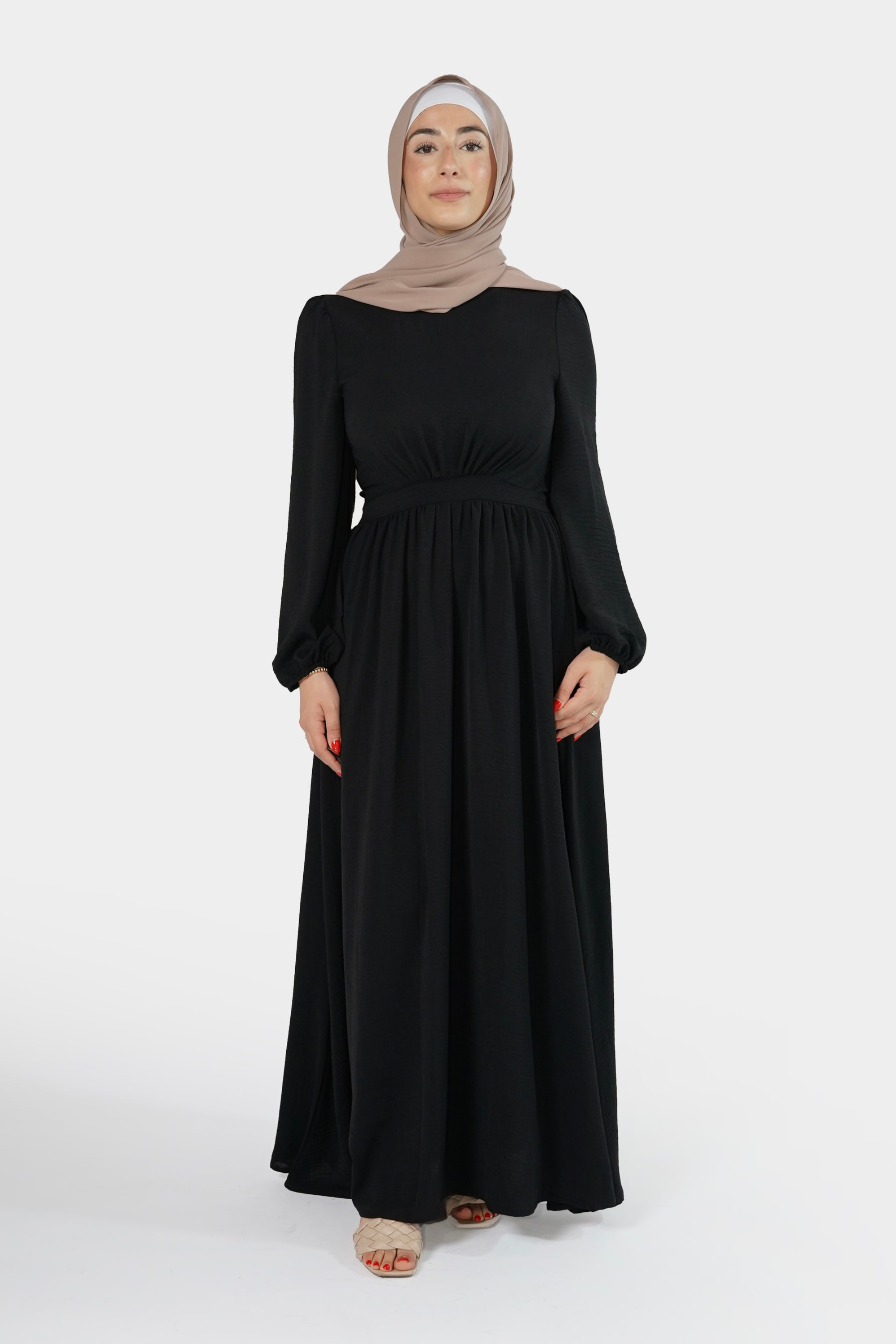 Siyana Textured Dress - Black