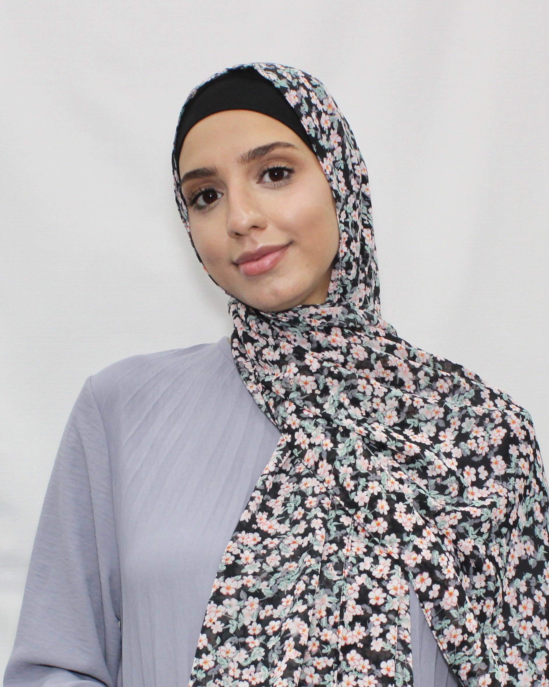 Pretty Alcea Rosea Hijab - Modern Abayati